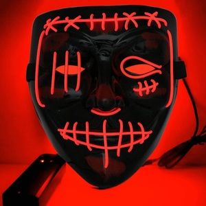 Mukeyo Purple Halloween Light Up Mask